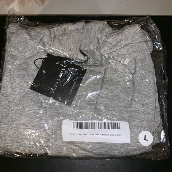 NWT JLUXLABEL Heather Grey Erica Turtleneck Crop - Picture 10 of 11